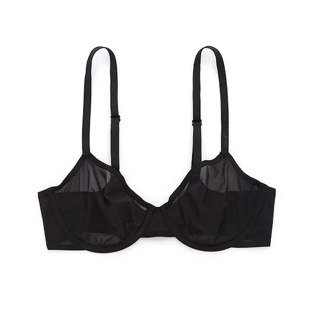 Aerie Real Free Full Coverage Lightly Lined Bra Black 32B NWT